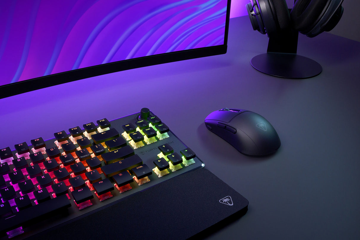 Turtle Beach Burst II Air Black – 2.4GHz Wireless Gaming Mouse: 47g Ultra Lightweight, Optical Switches, 26K DPI Optical Sensor, Bluetooth, 120h battery
