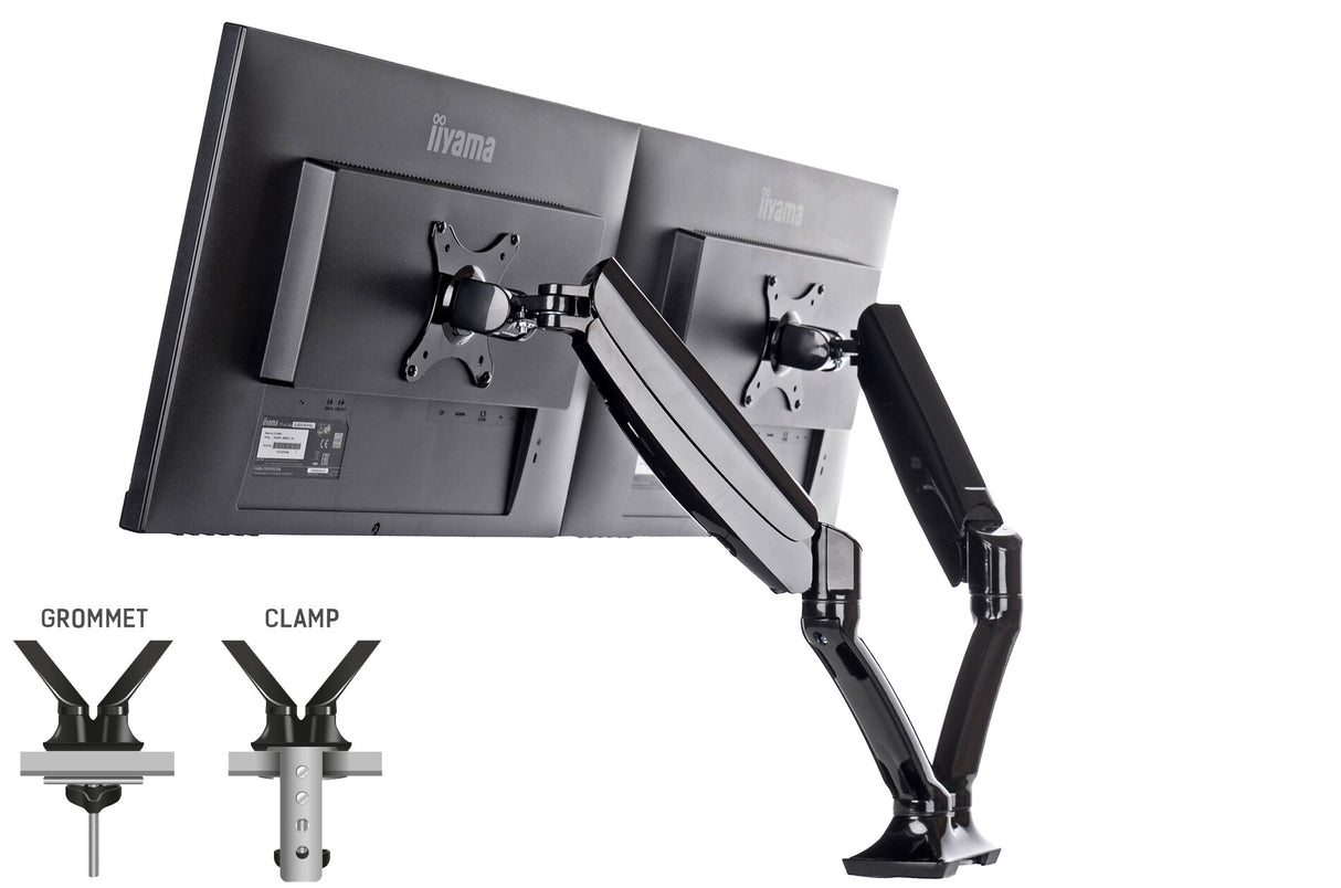 iiyama Sleek and stylish dual gas spring arm