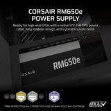 Corsair RMe Series RM650e power supply unit 650 W 24-pin ATX ATX Black