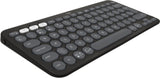 Logitech Pebble Keys 2 K380s keyboard Universal RF Wireless + Bluetooth QWERTY UK English Graphite