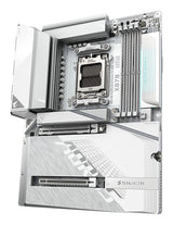 GIGABYTE X870 AORUS STEALTH ICE Motherboard - Supports AMD Ryzen 9000 CPUs, 16+2+2 Phases Digital VRM, up to 8200Hz DDR5 (OC), 2xPCIe 5.0 + 2xPCIe 4.0, Wi-Fi 7, 5 GbE LAN, USB 4