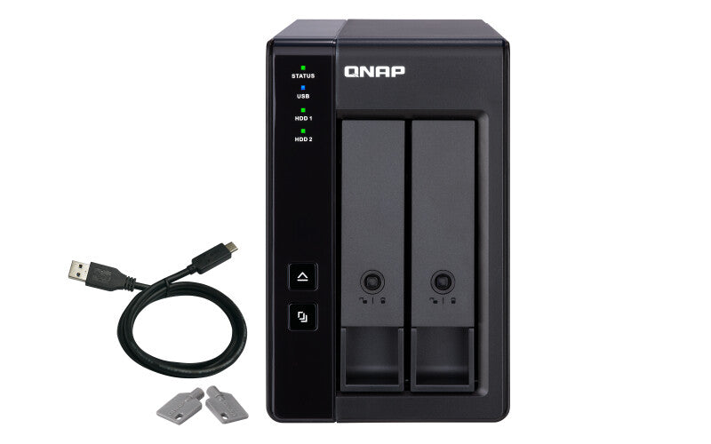 QNAP TR-002 HDD/SSD enclosure Black 2.5/3.5"