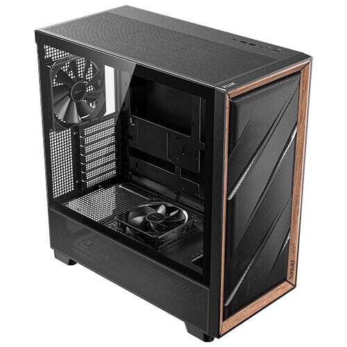 Antec 0-761345-10133-2 computer case Midi Tower Black, Wood