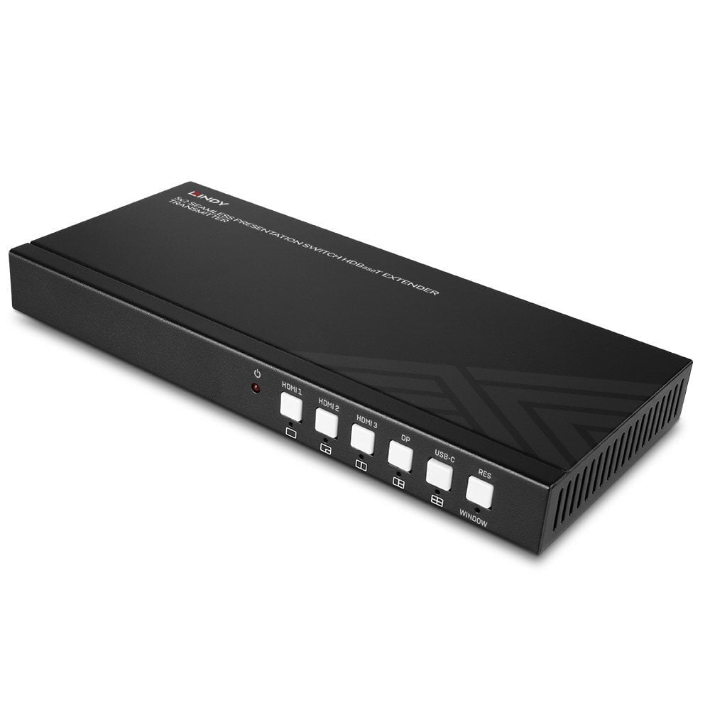 Lindy 5 Port Seamless Presentation Switch HDBaseT Extender - Transmitter