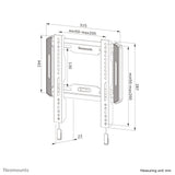 Neomounts WL30-550BL12 TV mount wall 24-65" - ultra-flat - easy install
