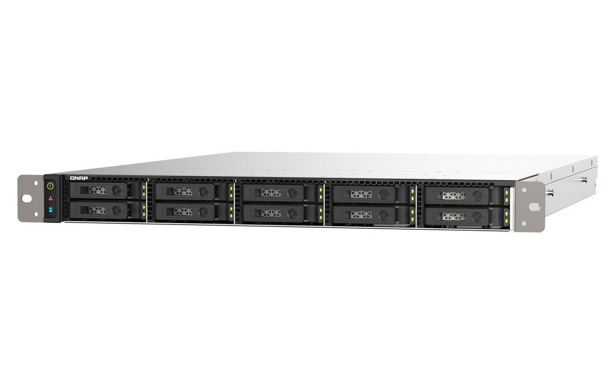 QNAP TS-h1090FU NAS Rack (1U) EPYC 7302P 128 GB DDR4 0 TB QuTS hero Black, Grey