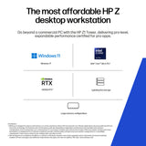 HP Z1 Tower G1i Desktop PC Windows 11 Pro Workstation AI PC, AI Workstation Black