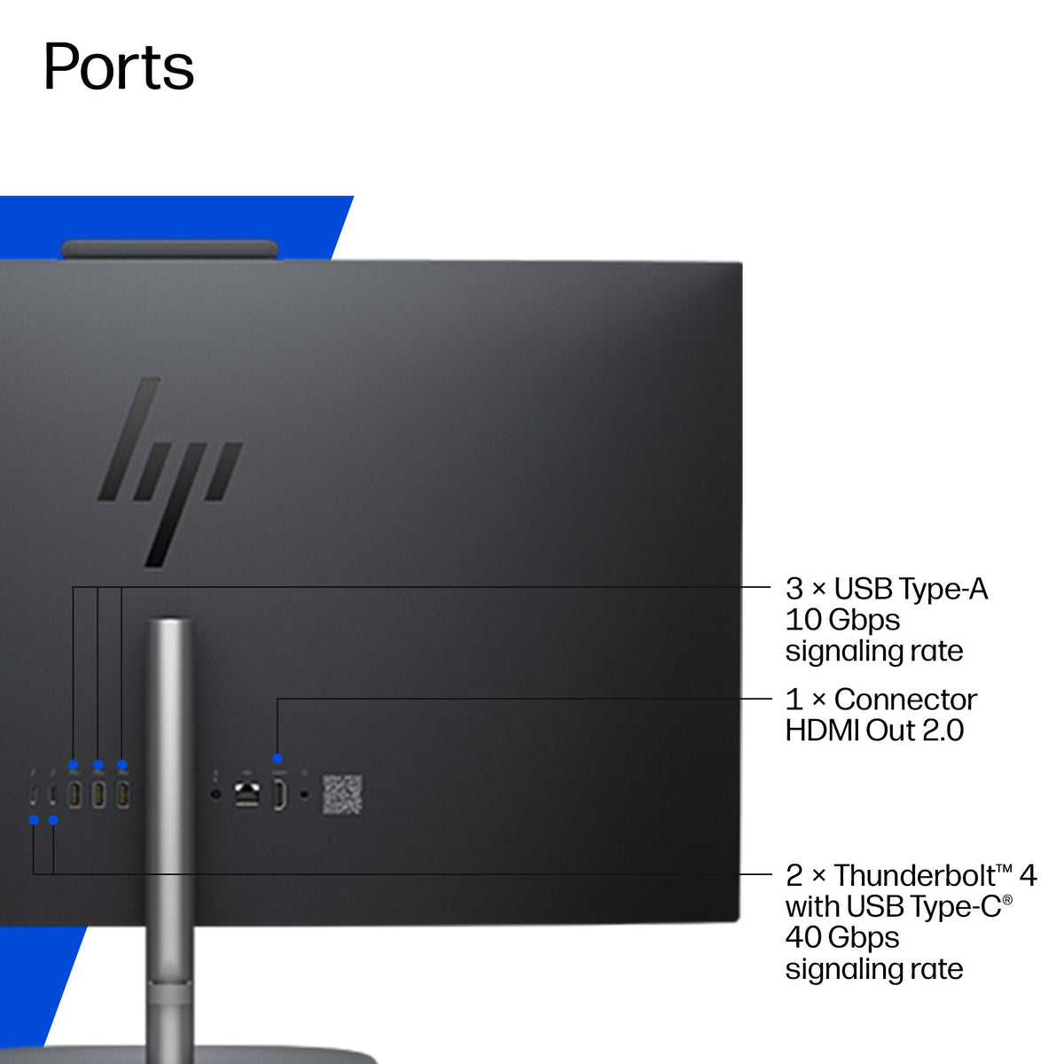 HP DS0B4EA All-in-One PC/workstation Copilot+ PC Intel Core Ultra 5 325 68.6 cm (27") 2560 x 1440 pixels 24 GB DDR5-SDRAM 1 TB SSD Windows 11 Home Wi-Fi 7 (802.11be) Black, Grey