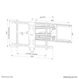 Neomounts WL40S-850BL18 TV mount wall 43-86" - full motion - fast installation