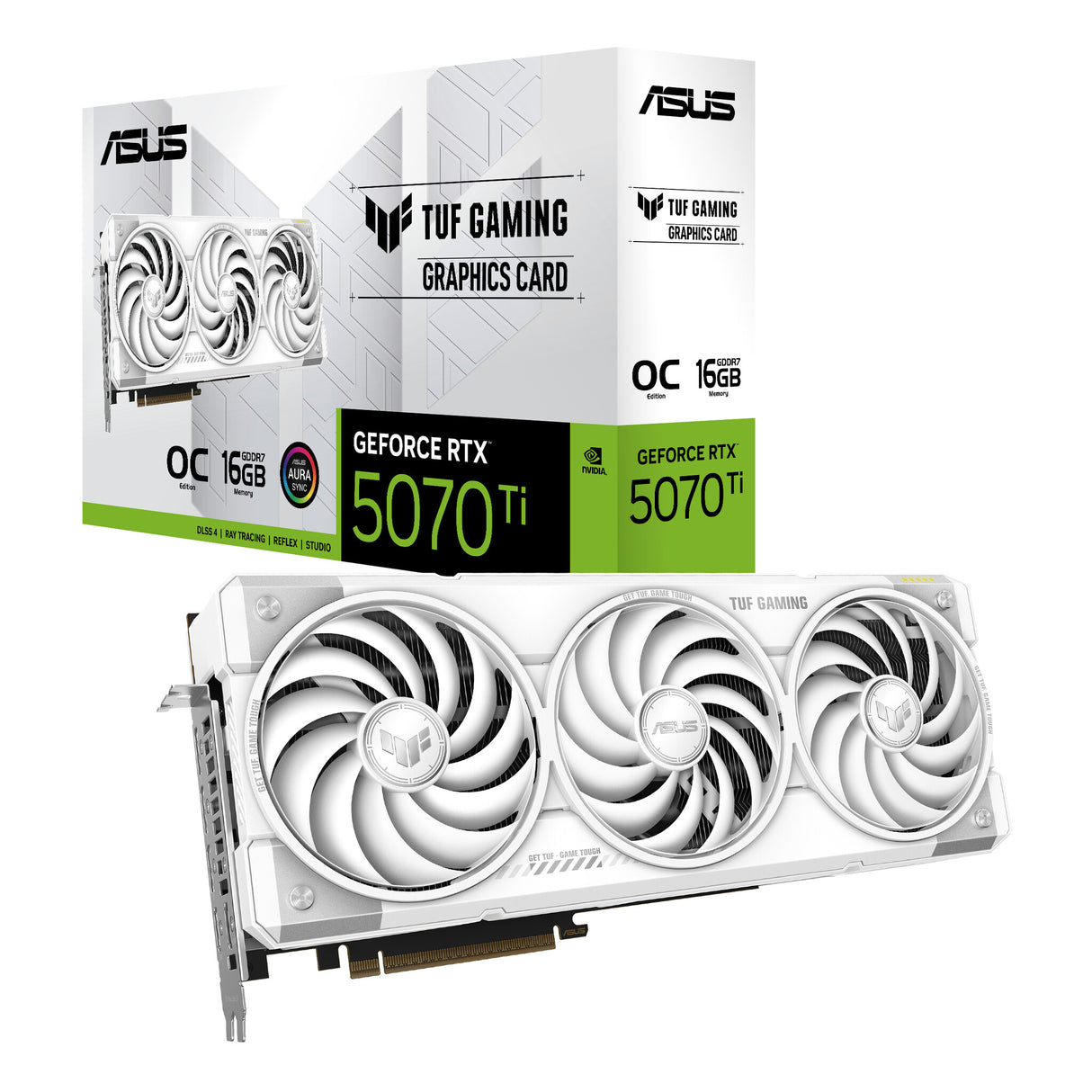 ASUS TUF Gaming TUF-RTX5070TI-O16G-WHITE-GAMING NVIDIA GeForce RTX 5070 Ti 16 GB GDDR7