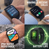 Entity AERO SMARTWATCH YELLOW NYLON 5.11 cm (2.01") TFT 48.7 mm Digital 240 x 296 pixels Touchscreen Black