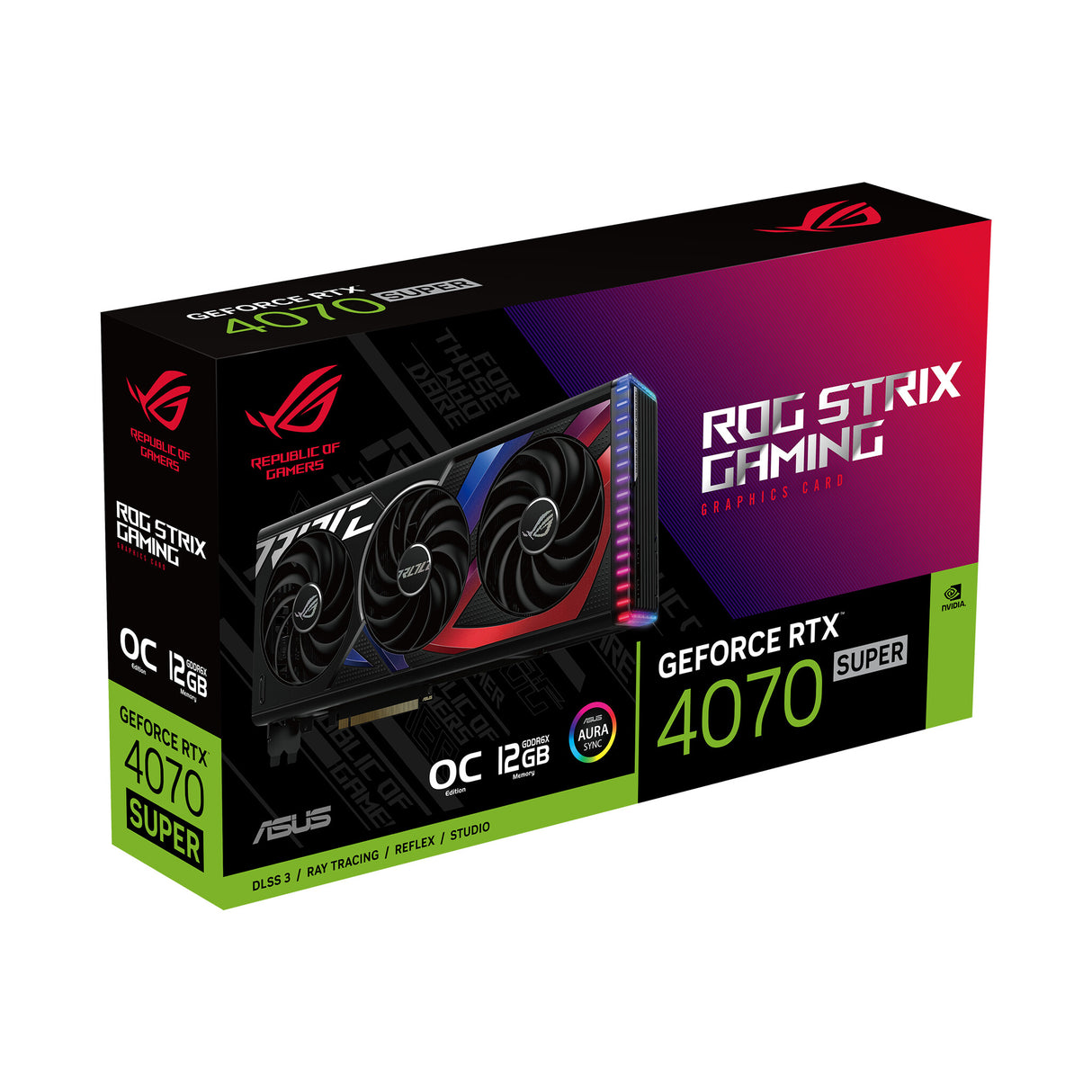 ASUS ROG -STRIX-RTX4070S-O12G-GAMING NVIDIA GeForce RTX 4070 SUPER 12 GB GDDR6X