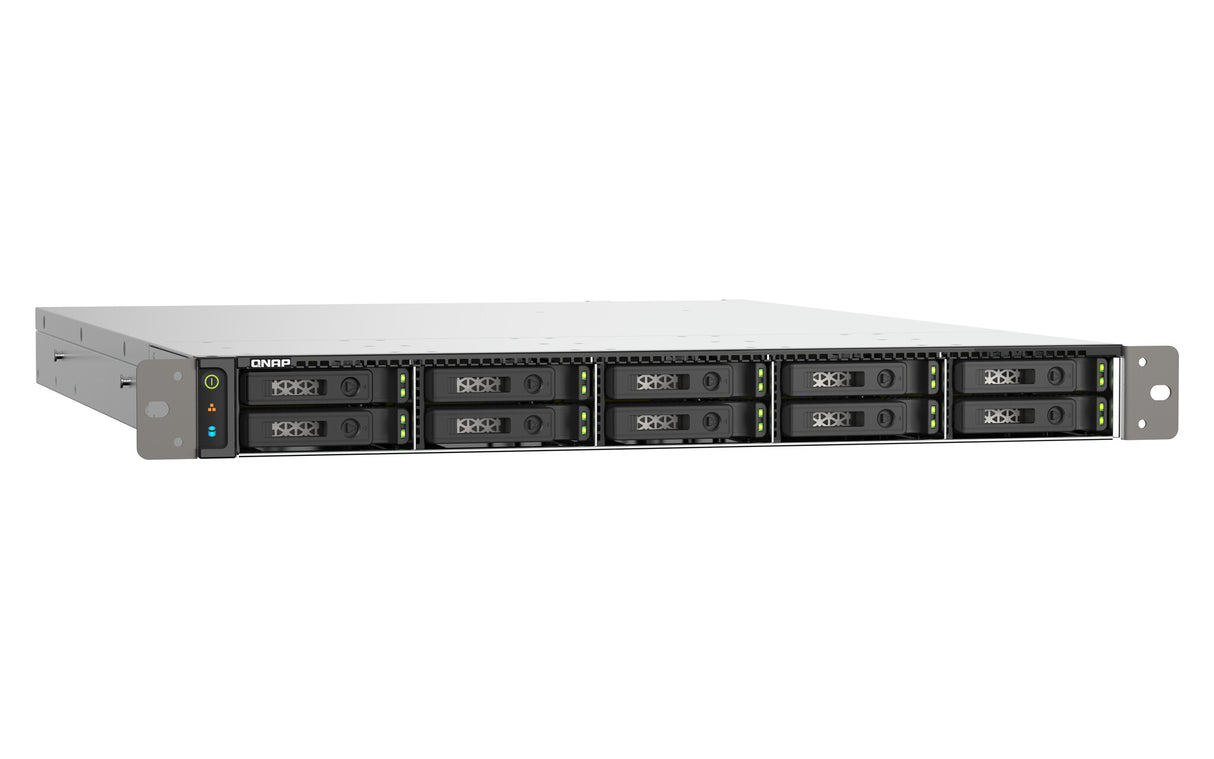 QNAP TS-h1090FU NAS Rack (1U) EPYC 7302P 128 GB DDR4 0 TB QuTS hero Black, Grey