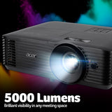 Acer X1328 DLP Projector, WXGA (1280×800), 5000 ANSI Lumens