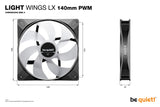 be quiet! LIGHT WINGS LX 140mm PWM 3-Pack Black Computer case Fan 14 cm 3 pc(s)