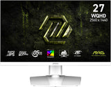 MSI MAG 274QRFW E20 computer monitor 68.6 cm (27") 2560 x 1440 pixels Wide Quad HD LCD White