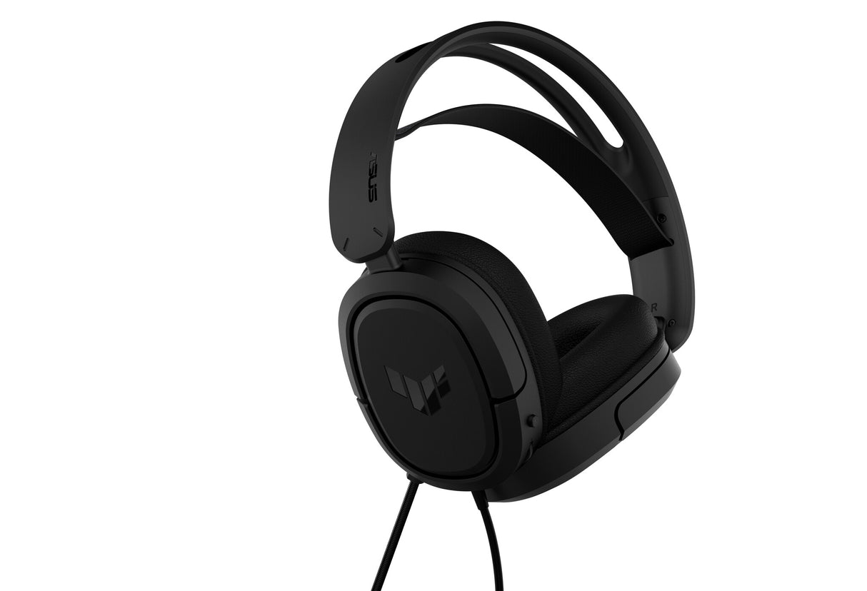 Asus TUF Gaming H1 7.1 Casque de jeu léger, prise jack 3,5 mm, son surround, basses profondes, noir