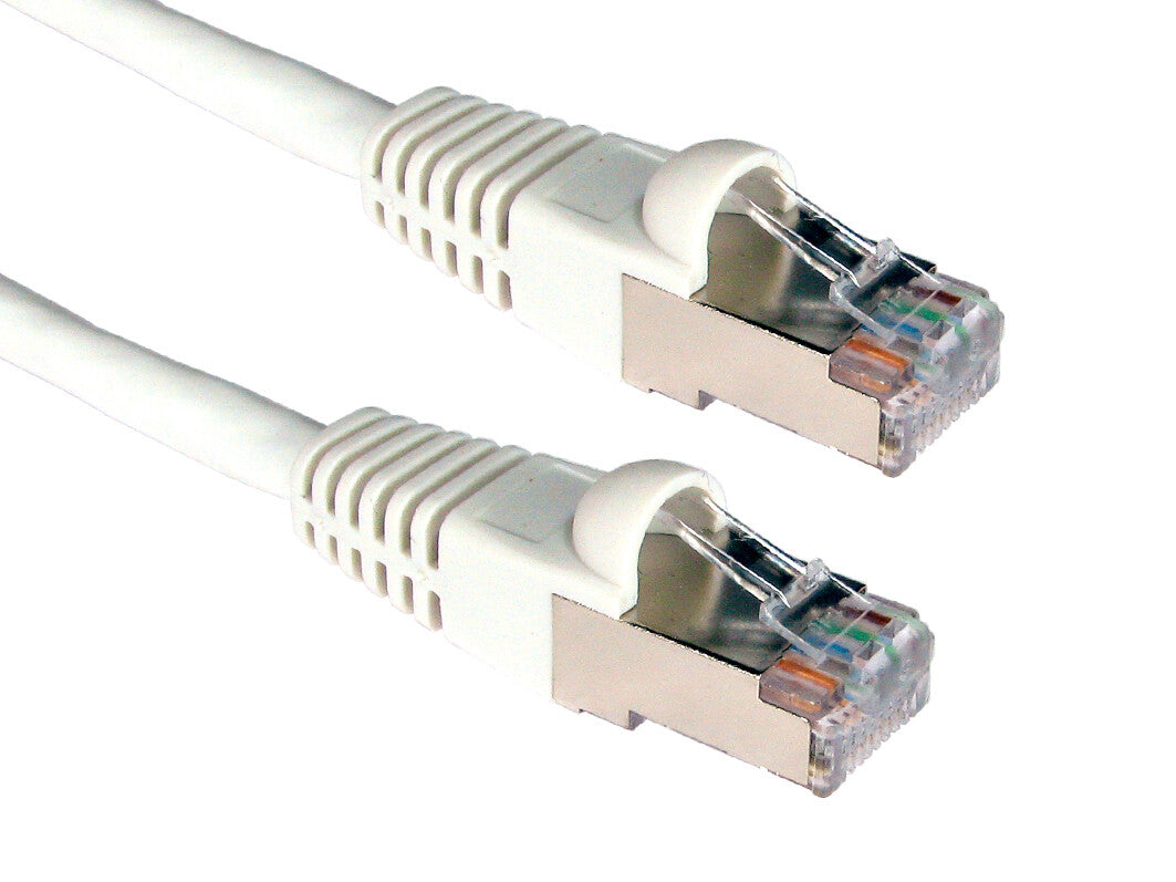 Cables Direct Cat6a, 2m networking cable White S/FTP (S-STP)