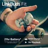 Sony LinkBuds Fit WFLS910NG headphones/headset Wireless In-ear Music/Everyday Green