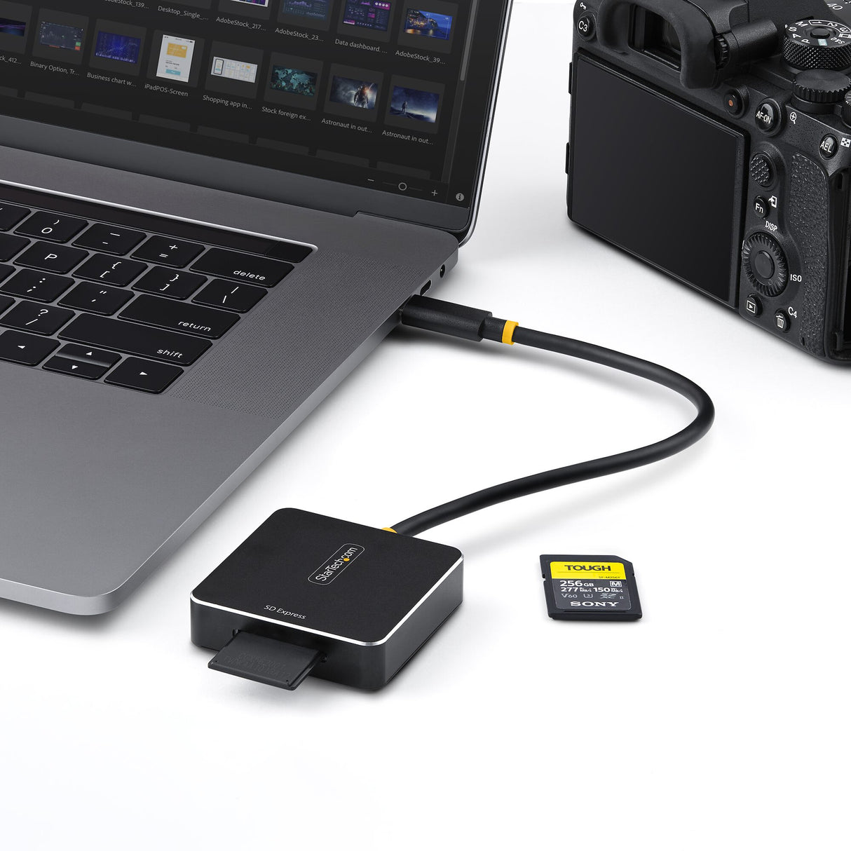 StarTech.com 1B-USB-C-SDE-ADAPTER card reader USB 3.2 Gen 2 (3.1 Gen 2) Type-C Black