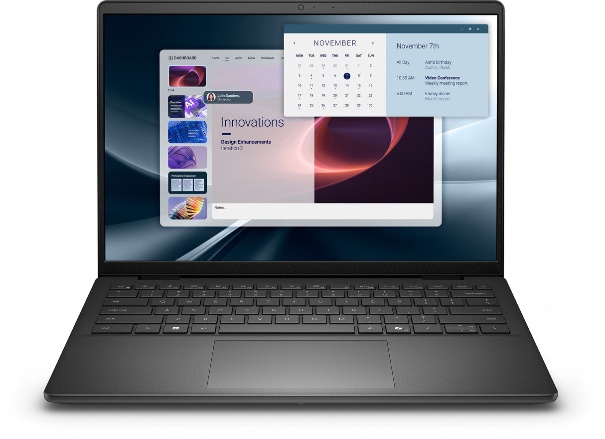 DELL Pro 14 Essential PV14255 AMD Ryzen™ 5 220 Laptop 35.6 cm (14") Full HD+ 16 GB DDR5-SDRAM 512 GB SSD Wi-Fi 6 (802.11ax) Windows 11 Pro UK English Black