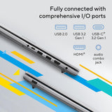 ASUS Vivobook 17 X1704VA-AU674W Intel® Core™ i3 i3-1315U Laptop 43.9 cm (17.3") Full HD 8 GB DDR4-SDRAM 512 GB SSD Wi-Fi 6 (802.11ax) Windows 11 Home Silver