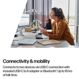HP Poly Voyager Focus 2 USB-C-C Headset +USB-C/A Adapter +Charging Stand