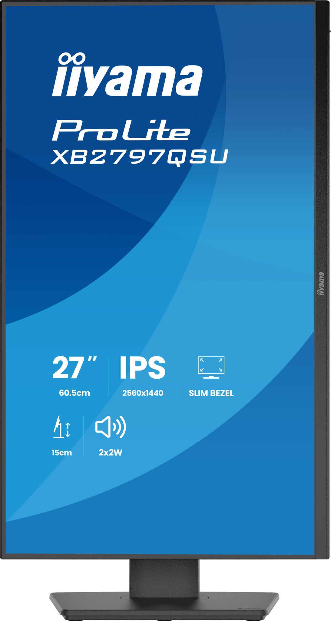 iiyama ProLite XB2797QSU-B1 computer monitor 68.6 cm (27") 2560 x 1440 pixels Quad HD LED Black