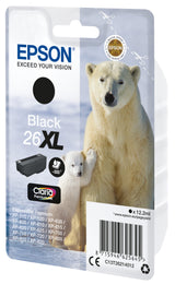 Epson 26XL Polar bear Claria Premium Single Black Ink