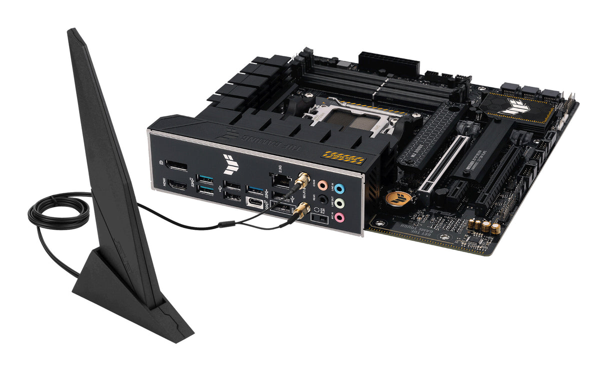 Asus TUF GAMING B650M-PLUS WIFI, AMD B650, AM5, Micro ATX, 4 DDR5, HDMI, DP, Wi-Fi 6, LAN 2,5G, PCIe4, 2x M.2