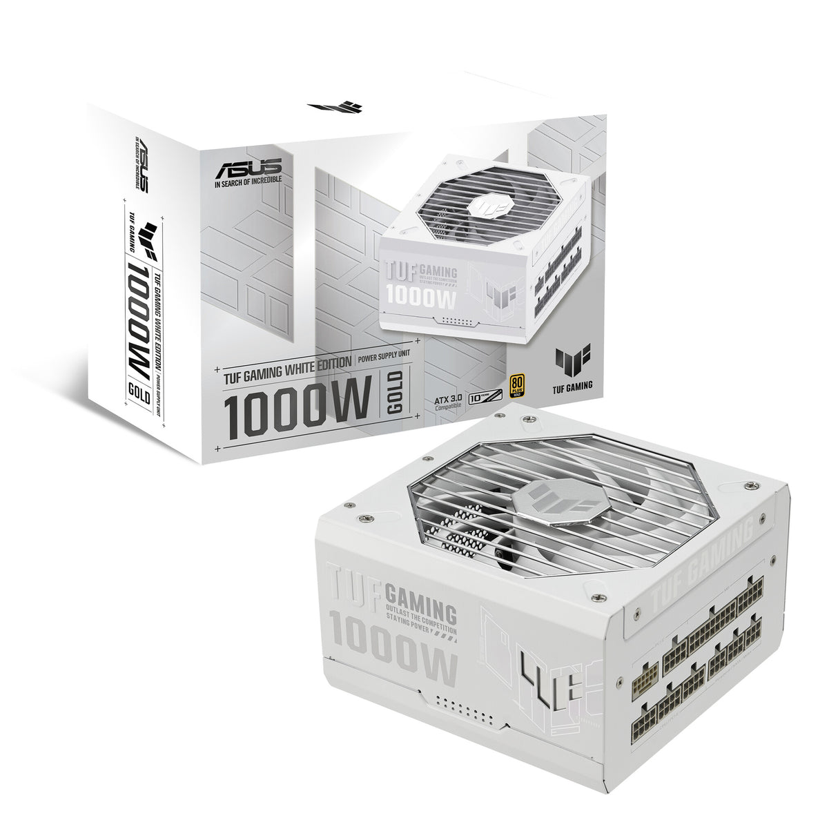 ASUS TUF Gaming 1000W Gold White Edition power supply unit 20+4 pin ATX ATX