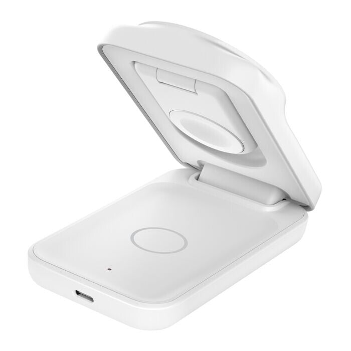 Belkin WIZ036MYWH mobile device charger Headphones, Smartphone White USB Wireless charging Fast charging Indoor