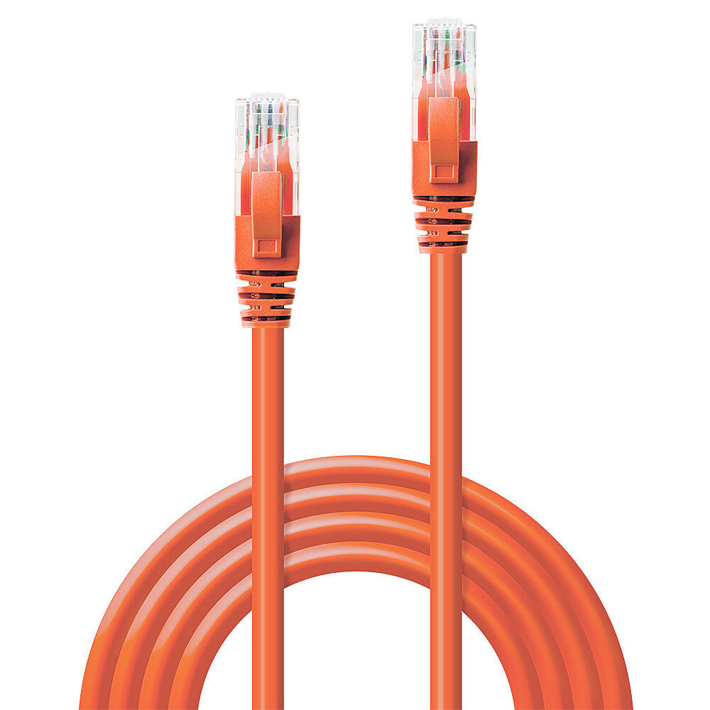 Lindy 0.3m Cat.6 U/UTP Network Cable, Orange