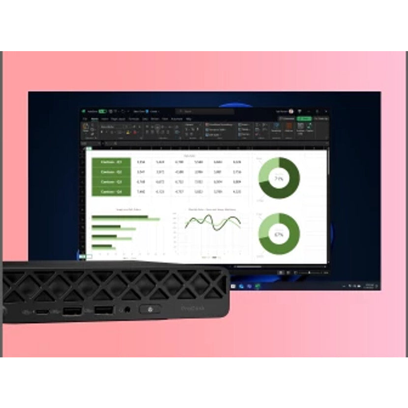 HP ProDesk 4 Mini G1i AI Intel Core Ultra 5 235T 24 GB DDR5-SDRAM 512 GB SSD Windows 11 Pro Mini PC AI PC