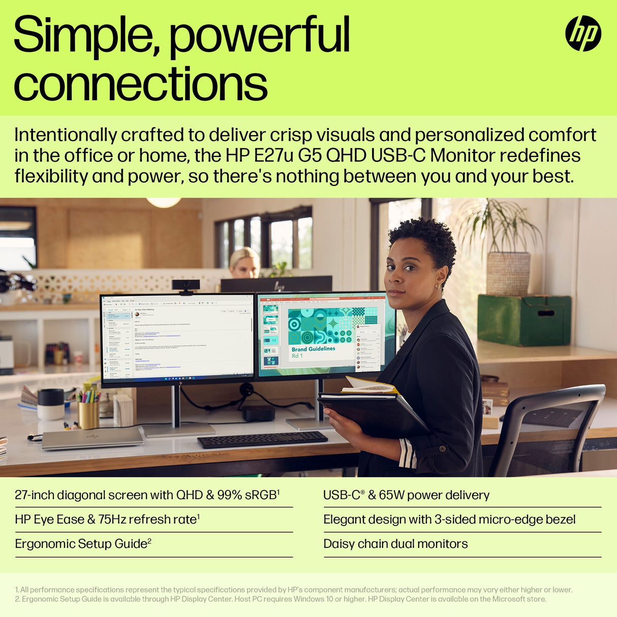 HP E27u G5 QHD USB-C Monitor