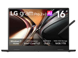 LG Gram Pro 16T95TP-K.AD78AN laptop Hybrid (2-in-1) Black