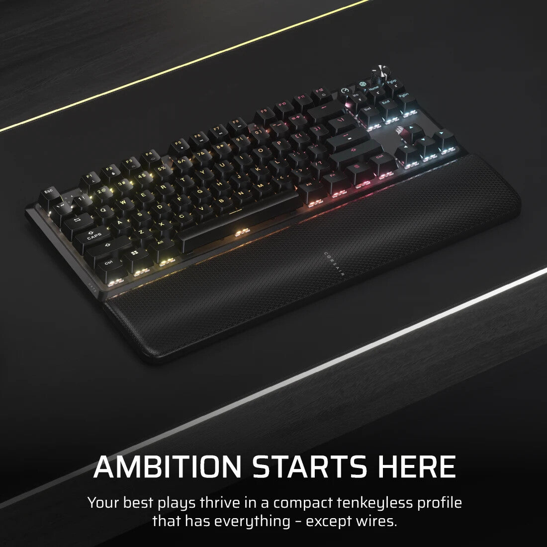 Corsair K70 CORE TKL keyboard Gaming USB + RF Wireless + Bluetooth QWERTY UK English Black