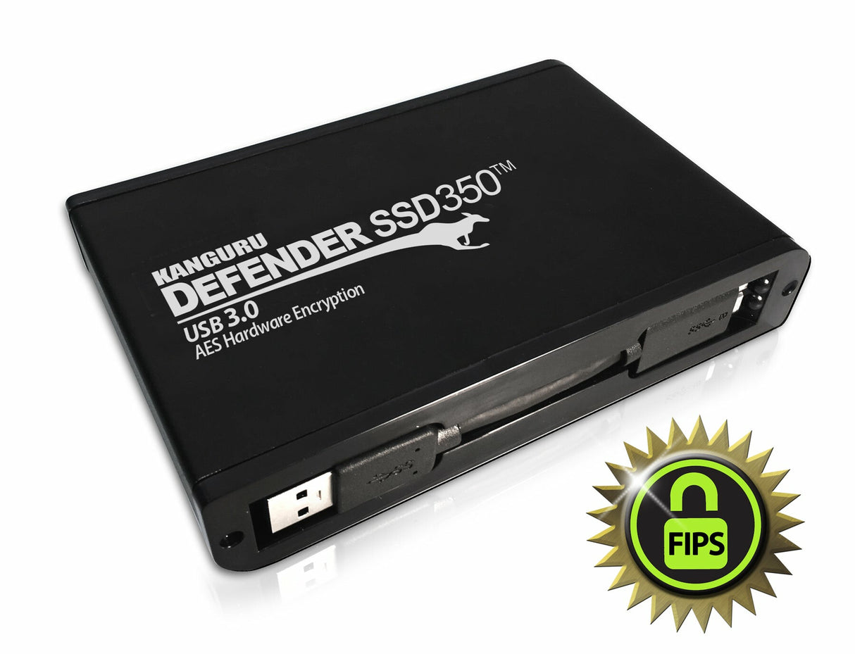 iStorage Kanguru Defender SSD350 4 TB| FIPS 140-2 Certified | Hardware Encrypted Solid State Drive | 2.5" External |SATA (SATA/600) | TAA Compliant