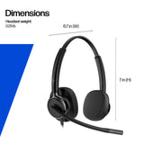 HP Poly Mission 425 Stereo USB Wired Headset (Bulk)