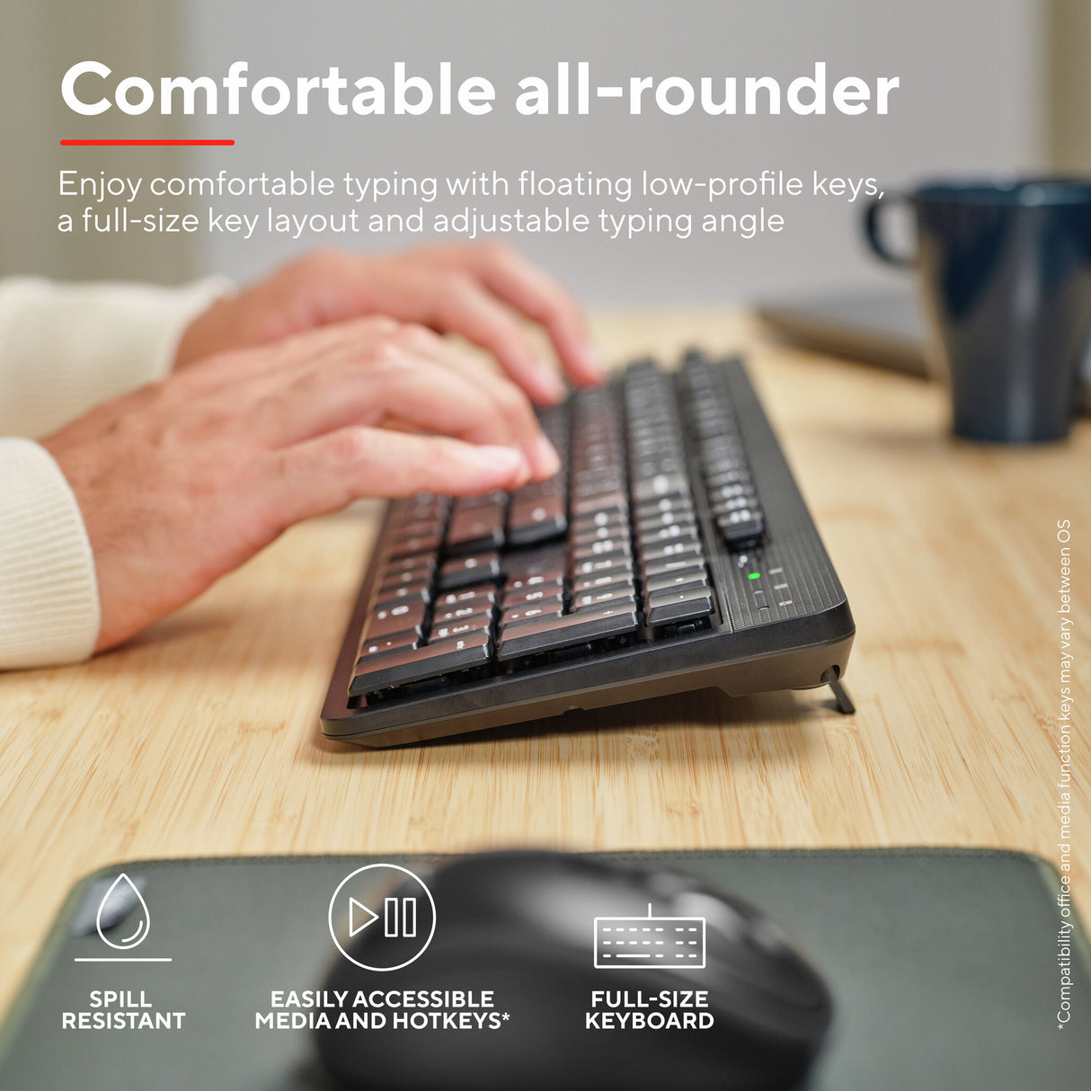 Trust Ody II keyboard Office RF Wireless QWERTY UK English Black
