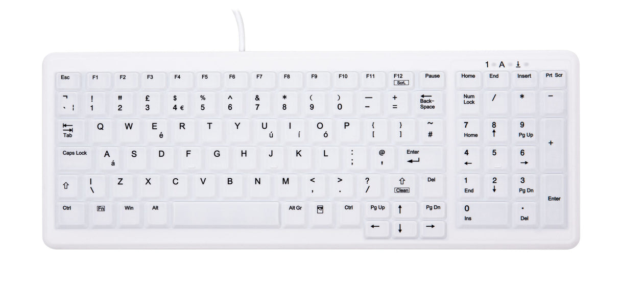 CHERRY AK-C7000 keyboard Medical USB QWERTY UK English White