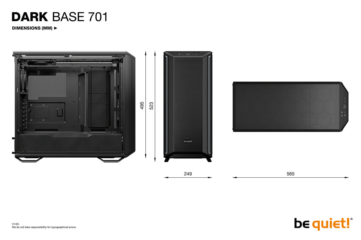 be quiet! Dark Base 701 Black Midi Tower