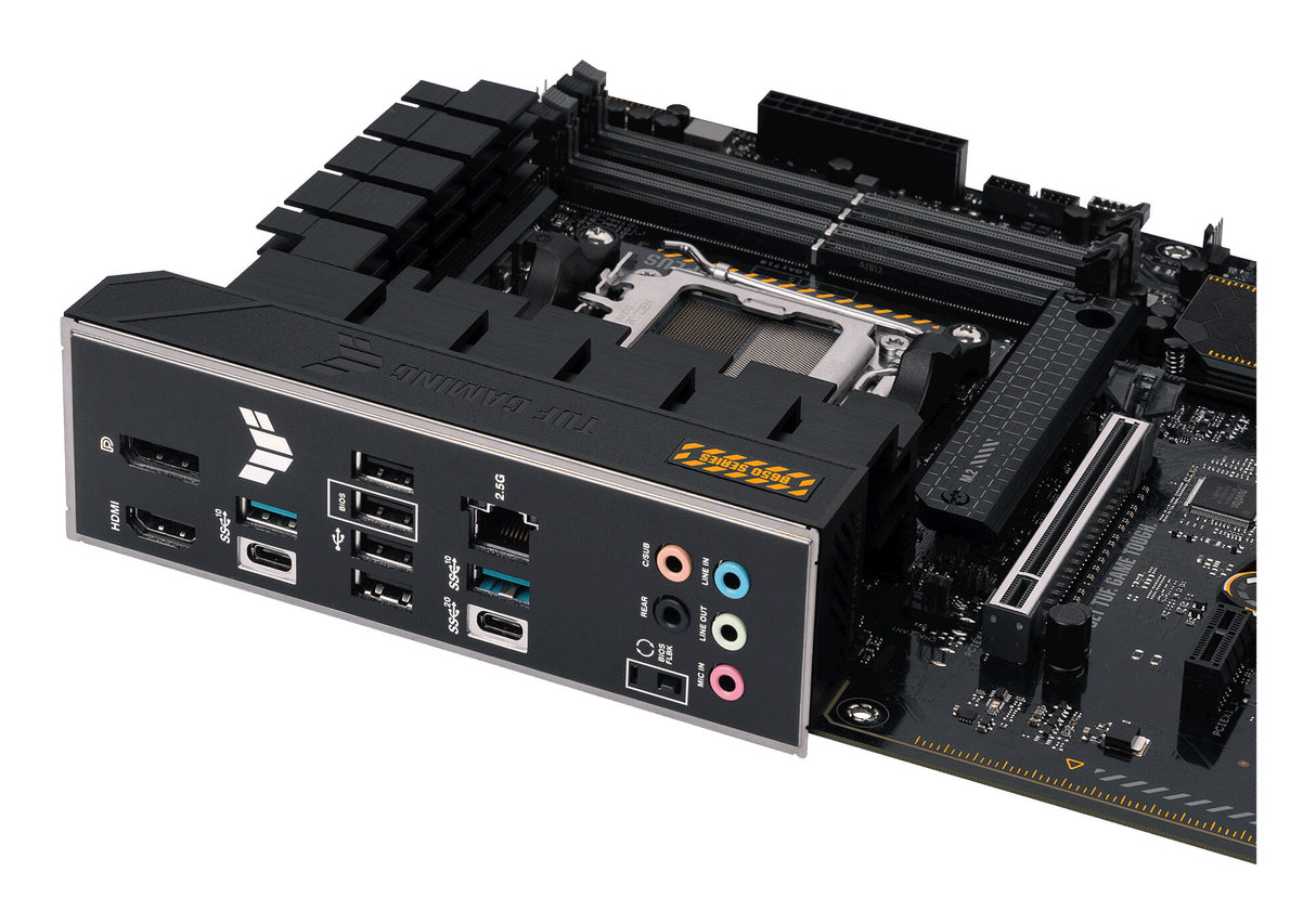 Asus TUF GAMING B650-PLUS, AMD B650, AM5, ATX, 4 DDR5, HDMI, DP, LAN 2,5G, PCIe5, 3x M.2