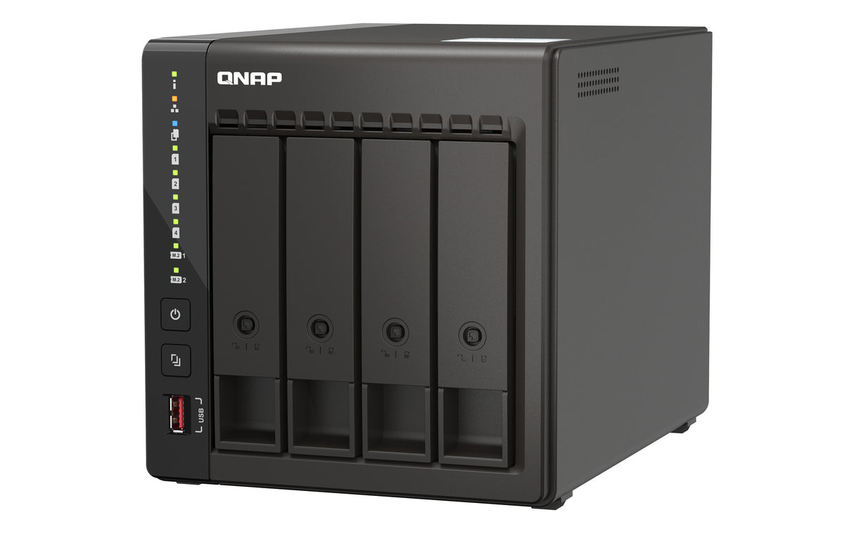 QNAP TS-453E NAS Tower Ethernet LAN Black J6412