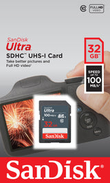 SanDisk Ultra 32GB SDHC Mem Card 100MB/s UHS-I Class 10