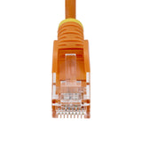 StarTech.com 7m Orange Slim CAT6 Ethernet Cable, Snagless, 100W PoE, UTP, LSZH, 28AWG Pure Bare Copper Wire, Slim RJ45 Network Patch Cord w/Strain Reliefs, Fluke Tested