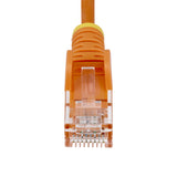 StarTech.com 25cm Orange Slim CAT6 Ethernet Cable, Snagless, 100W PoE, UTP, LSZH, 28AWG Pure Bare Copper Wire, Slim RJ45 Network Patch Cord w/Strain Reliefs, Fluke Tested