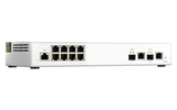 QNAP QSW-M2108-2C network switch Managed L2 2.5G Ethernet (100/1000/2500) Grey, White