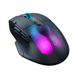 Turtle Beach Kone XP Air Black – Wireless Customizable Ergonomic RGB Gaming Mouse, Bluetooth, 19K DPI Optical Sensor, 100h Battery & Charging Dock, AIMO RGB Lighting, 4D Wheel