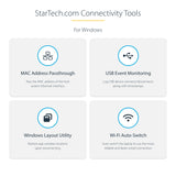 StarTech.com Dual Monitor USB 3.0 Docking Station with HDMI - DVI - 6 x USB Ports~Dual Monitor USB 3.0 Laptop Docking Station with HDMI & DVI/VGA, 6x USB-A Hub, GbE, Audio, Universal Type-A Dock - Windows/macOS/ChromeOS